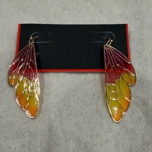 Elegant Multicolor Wing Earrings
